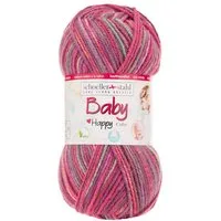 Schoeller + Stahl Baby Happy Color Häkelwolle, 185 m, wunderbar weiches, pflegeleichtes Garn mit fröhlichen Farbakzenten
