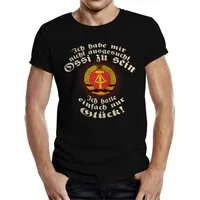 RAHMENLOS® T-Shirt für den glücklichen Ossi: Ich hatte einfach nur Glück