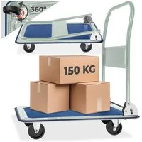 tectake Transportwagen Plattformwagen, (Set), klappbarer Handgriff