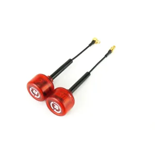RushFPV Cherry A Pair 5.8GHz RHCP Right Angle FPV Racing Antenna 1.2dBi MMCX 2.7g 85mm 70mm Cable for RC Drone