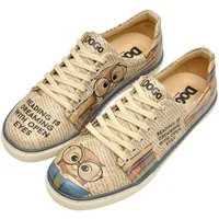 DOGO Classic Schnürsneaker The Wise Owl Damen Sneaker Sneaker Handgefertigt
