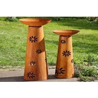 BOLTZE GRUPPE GmbH Dekoschale Ständer Laura Schale Eisen rost H.102/127 cm 2er Set