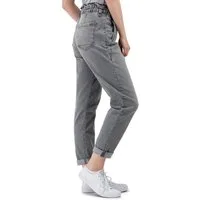 SUBLEVEL Paperbag-Hose Damen Jeans Mid Waist elastisch Moderne Hose