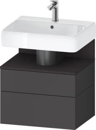 Duravit Qatego Waschtischunterbau wandhängend Graphit Matt 590x470x590 mm - QA4393080490000 QA4393080490000