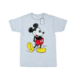 Disney Herren Mickey Mouse Classic Kick T-Shirt (Heather Grey)