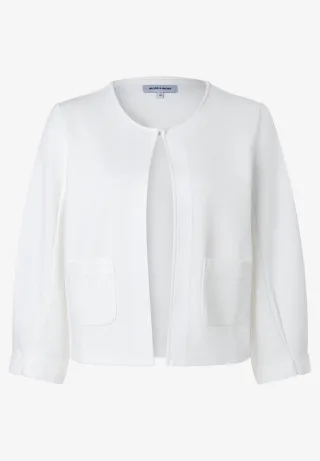MORE & MORE - Jerseyjacke weiß - Gr. - 42
