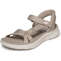 Skechers GO WALK FLEX SANDAL-ILLUMINATE Sandale Sandalette, Trekking Sandale mit Gogo Mat Fußbett