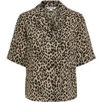 ONLY Kurzarmbluse ONLEMMIA S/S BUTTON SHIRT PNT Materialmix, regular fit
