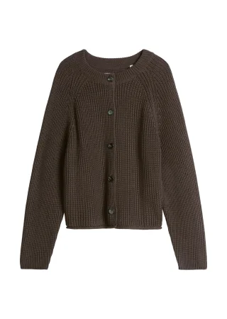 Marc OPolo Casual - Cardigan loose Burnt Coffee - Gr. - XS