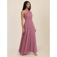 Apart Chiffonkleid mit One-Shoulder-Design