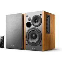 Edifier® R1280DB Bluetooth-Lautsprecher Stereo (Bluetooth, 42 W, Infrarot-Fernbedienung, Regallautsprecher, Holzfarbe)