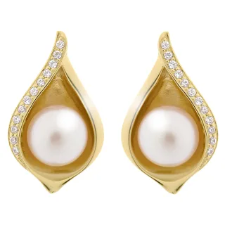 Orphelia 'Sophia' Ohrstecker für Damen, 925 Sterlingsilber, Gold ZO-7234/G