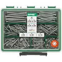 SPAX Holzbauschraube Spax Sortimentskasten Senkkopf TRX - 245 Stk.