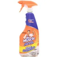 Mr Muscle 3 x Mr Muscle Edelstahl & Kochfeldreinger je 530ml Tiefenreinigung Küchenreiniger