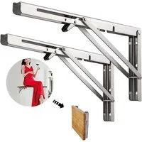 FELIXLEO Wandregalhalter 500mm Klappkonsole Edelstahl 180kg Schwerlast Regalhalter 2 Stück, 1-tlg.