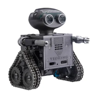 TECHING DM518 Bluetooth APPMetal Remote Control Tank Robot Tracked Trailblazer Assembly Kit DIY Educational Toy Kids C
