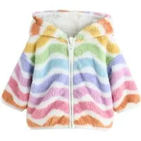 Next Kapuzenfleecejacke Baby Fleecejacke mit Reißverschluss und Kapuze (1-St)