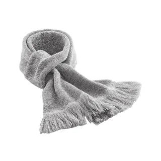 Beechfield - "Classic" Strickschal für Herren/Damen Unisex (Grau meliert)
