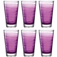 LEONARDO Longdrinkglas VARIO STRUTTURA, 6-tlg., Glas, 280 ml, 6-teilig