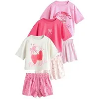 Next Pyjama Kurze Schlafanzüge, 3er-Pack (6 tlg)