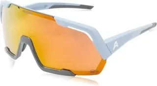 Alpina Rocket Q-Lite Sportbrille smoke-blue matt/mirror gold one size