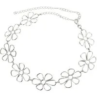 FRONHOFER Kettengürtel Damen Metall (1-St) Blumen, breit, fürs Kleid