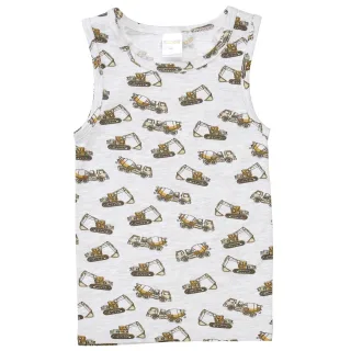 STACCATO - MB Achselhemd soft grey mel.aop - Gr. - 116