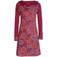 Vishes Jerseykleid Langarm Kleid Schal-Kleid Winterkleider Baumwollkleid Hippie, Goa, Ethno Style