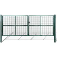 vidaXL Gartentor Gartentor aus Maschengewebe 400x150 cm