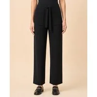 Passioni Strickhose Straight Fit mit Tunnelzug