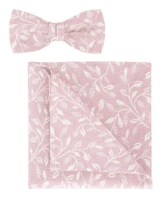 OLYMP - Set - Fliege/Einstecktuch pink