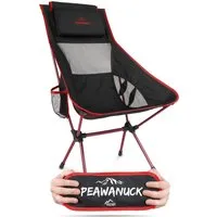 normani Campingstuhl Ultraleichter Campingstuhl Peawanuck, Outdoorstuhl Hochlehner Faltstuhl Strandstuhl Anglerstuhl