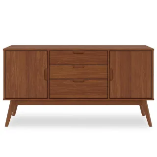 Idimex Sideboard, Dunkelbraun, Holz, Kiefer, Vintage, 1-Sitzer, 145x75x45 cm, FSC Mix, Wohnzimmer, Kommoden & Sideboards, Sideboards
