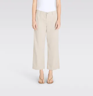 MAC - MAC JEANS - CARI, Fade out gabardine light weiß - Gr. - 42