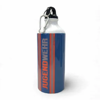 FIREBOTTLE "Jugendfeuerwehr" | Trinkflasche 600ml | mit zwei Verschlüssen & Karabiner | Schraubverschluss | Mundstück mit Deckel | auslaufsicher