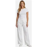 U.S. Polo Assn. Leinenhose USMoolly Damen - Sommerhose luftig mit elastischem Bund Leichte Hose aus Leinenmix mit Taschen und Komfortbund