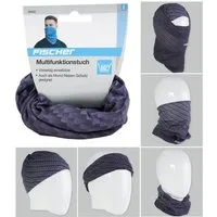FISCHER Fahrrad Multifunktionstuch Multifunktionstuch Schlauchtuch Loop Schwarz, Schlauch-Schal Halstuch Bandana Outdoor Sport