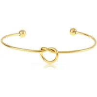 Made by Nami Armreif Armreif Silber / Gold aus chirurgischem Edelstahl Geflochtenes Herz, Größenverstellbar Hypoallergen Schmuck Geschenke für Frauen