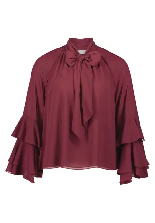 V by Vera Mont - Chiffonbluse - Gr. - 34