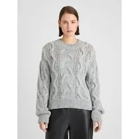 Guido Maria Kretschmer Women Rundhalspullover Gwen (1-tlg) Lochmuster