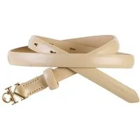 Calvin Klein Ledergürtel ROUND CK BUCKLE 15MM BELT SMOOTH Größenverstellbar mit Metallschließe