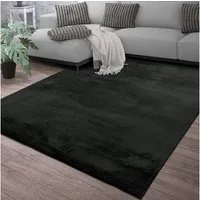 TT Home Teppich Diele, Esszimmer, Flur, Schlafzimmer, Wohnzimmer, Rechteckig, Höhe: 14 mm, Wohnzimmer Kurzflor Einfarbig Modernes Design Waschbar