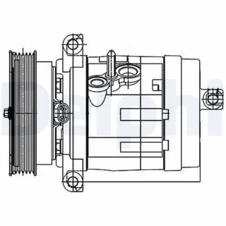 Delphi Klimakompressor Chevrolet Captiva Opel Antara 3,2