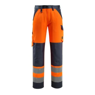 MASCOT Maitland Hose mit Knietaschen SAFE LIGHT Hi-vis Orange / Schwarzblau 46 - 15979-948-14010-90C46
