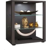VCM Standvitrine Holz Glas Stand Vitrine Sammelvitrine Glasol L (1-St) VCM Standvitrine Glasol 90x70x35 cm Holzwerkstoff, Glas