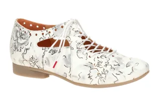 Think 3-000565-1020 GUAD 2 Damen Halbschuhe wei? Echtleder Gummisohle