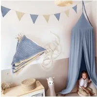 lilimaus Wimpelkette Sternenkette für Kinderzimmer - handgenähte Stoff-Girlande, handgefertigte Stoff-Girlande ca. 300 cm - Wimpel oder Sterne