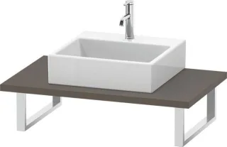 Duravit L-Cube Konsole Flanell Grau Seidenmatt 800x550x30 mm - LC106C09090 LC106C09090