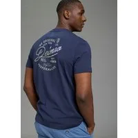 DELMAO Rundhalsshirt Neue Kollektion! casual Stil, Kurzarm, normale Passform, mit Print-Applikation
