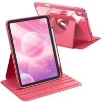 Fintie Tablet-Hülle Rotierende Hülle für iPad (A16) 11./10. Generation 2025/2022, 360 Grad Drehbare Hülle mit Stifthalter, Transparente Acryl-Rückseite